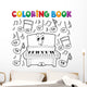 Coloring music theme Wall Decal