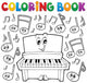 Coloring music theme Wall Decal