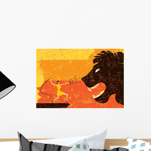 Lion Tamer Wall Decal