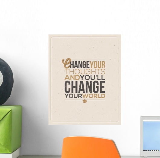 Quote Typographical design - vector illustration Wall Decal