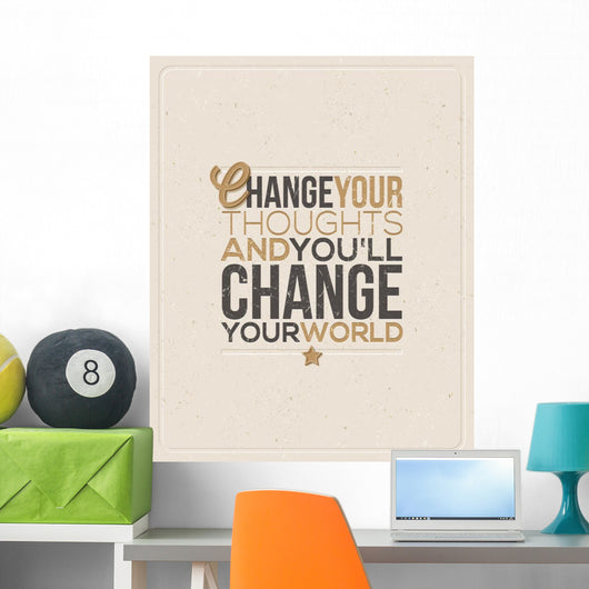 Quote Typographical design - vector illustration Wall Decal