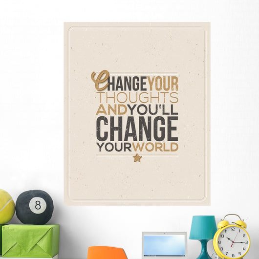 Quote Typographical design - vector illustration Wall Decal