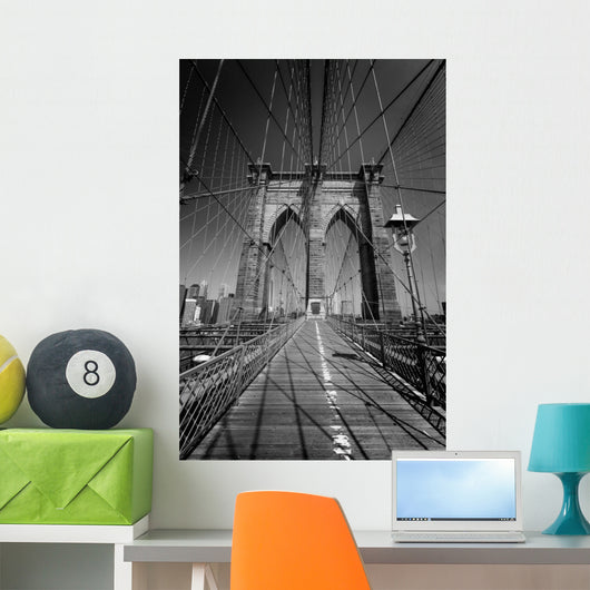 Brooklyn Bridge and Manhattan Wall Decal