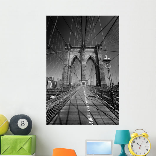 Brooklyn Bridge and Manhattan Wall Decal