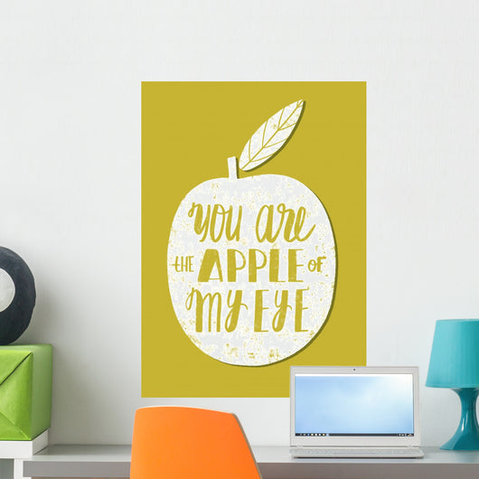 You are the apple of my eye. St. Valentine's card Wall Decal