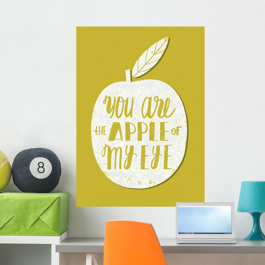 You are the apple of my eye. St. Valentine's card Wall Decal