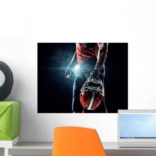 American football sportsman player in stadium Wall Decal