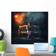 Bible reading during storm. Wall Decal