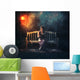 Bible reading during storm. Wall Decal