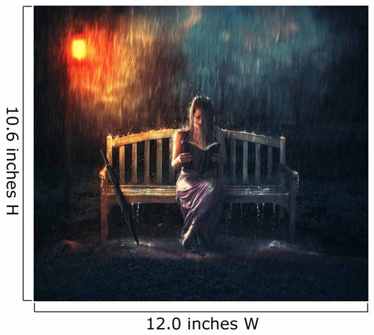 Bible reading during storm. Wall Decal