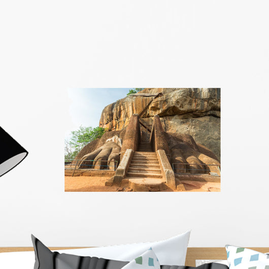 Scenic gate to Sigiriya rock summit Wall Decal