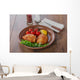 baked chicken thigh with cherry tomatoes and lemon Wall Decal