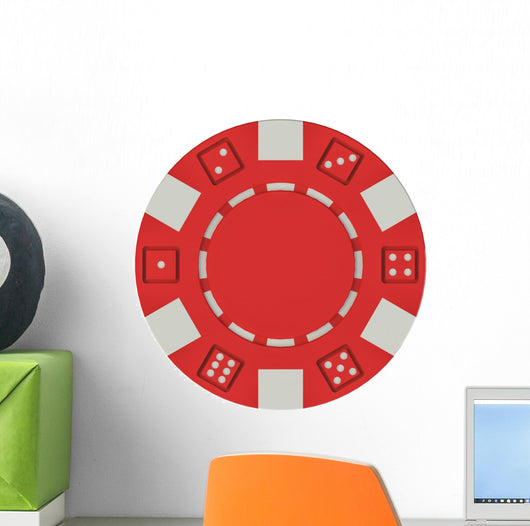 casino poker chip Wall Decal