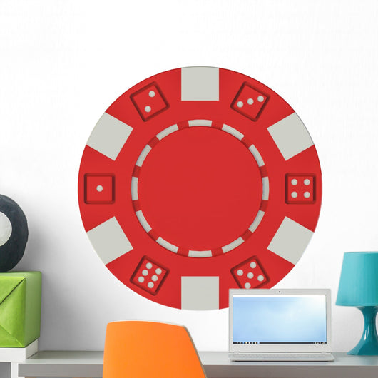 casino poker chip Wall Decal