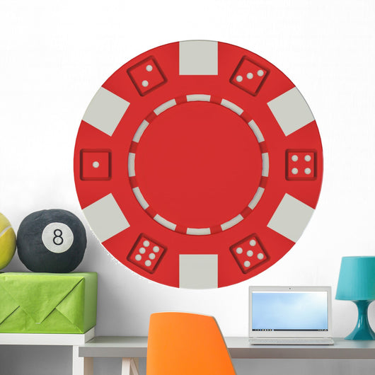 casino poker chip Wall Decal