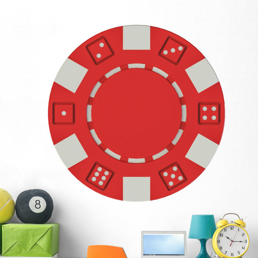 casino poker chip Wall Decal