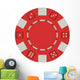 casino poker chip Wall Decal