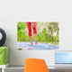Knee Injury - sports running knee injuries on woman Wall Decal
