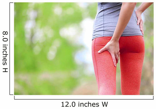 Hamstring sprain or cramps - Running sports injury Wall Decal