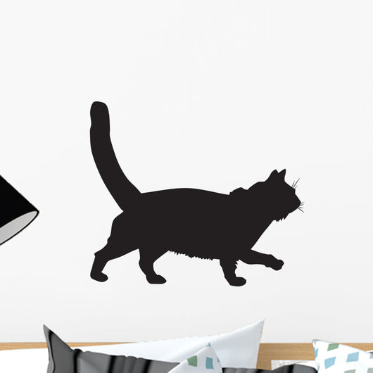 Silhouette Black Cat-ill Wall Decal
