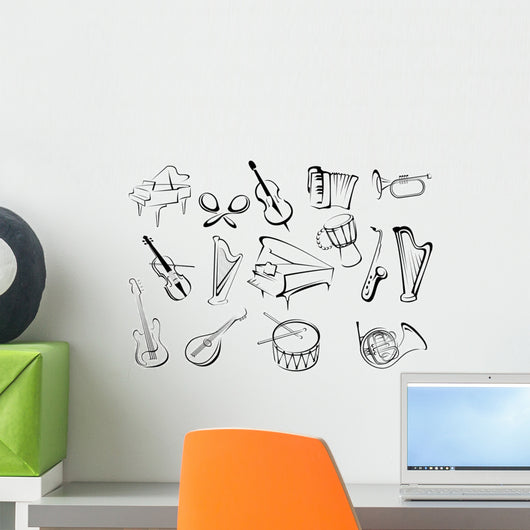 Musical instruments Wall Decal