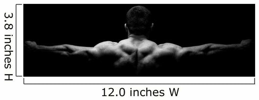 Rear view of healthy muscular young man Wall Decal