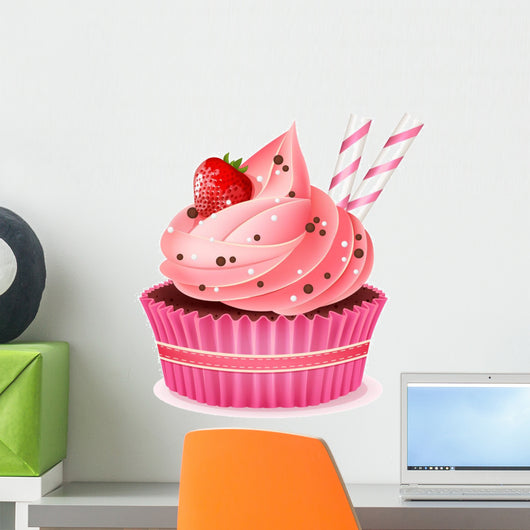 Cupcake vector illustration Wall Decal
