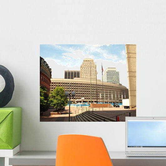 view of boston Wall Decal