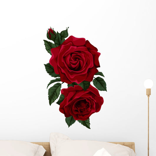 Red Red Rose Wall Decal