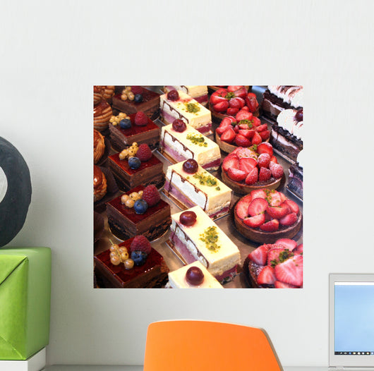 cake and pastry display Wall Decal