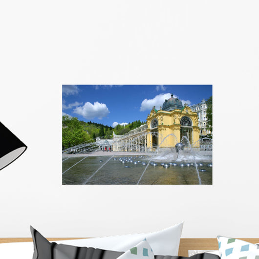 Singing fountain, spa Marianske lazne, Czech republic Wall Decal