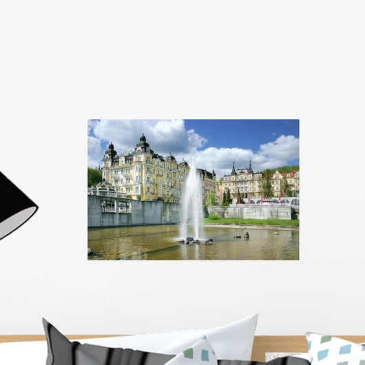 fountain, spa Marianske lazne, Czech republic Wall Decal