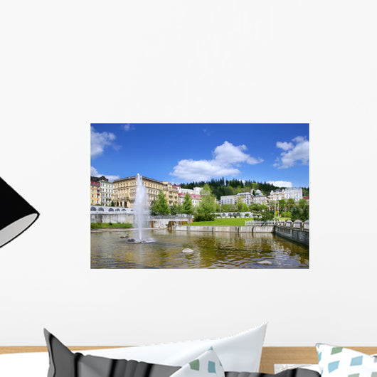 fountain, spa Marianske lazne, Czech republic Wall Decal