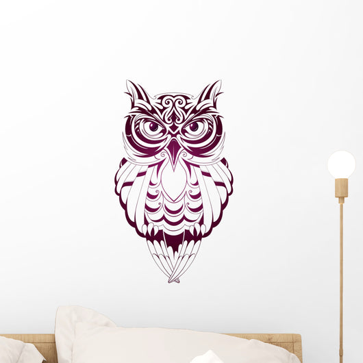 Owl tattoo Wall Decal