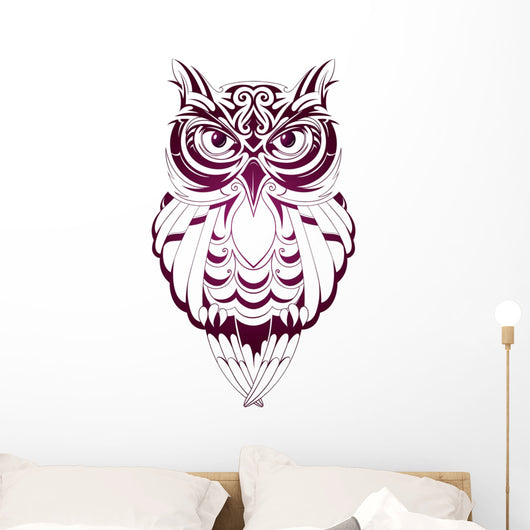 Owl tattoo Wall Decal