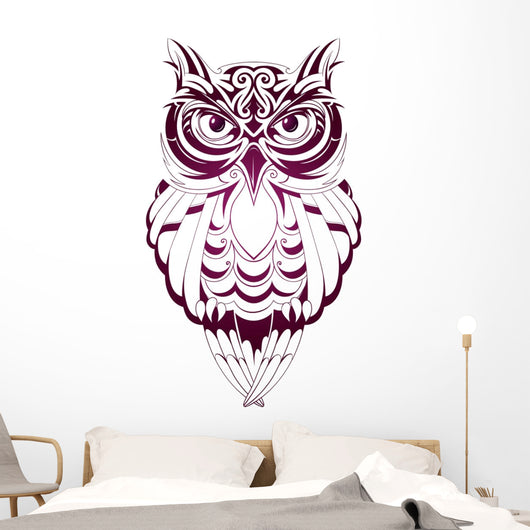Owl tattoo Wall Decal