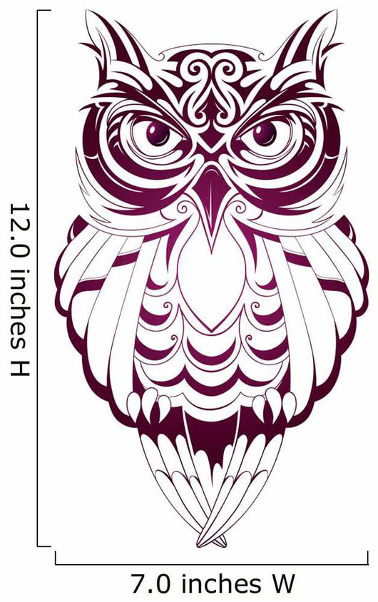 Owl tattoo Wall Decal