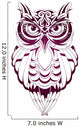 Owl tattoo Wall Decal