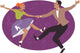 Couple dancing 1950s style rock and roll Wall Decal