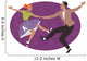 Couple dancing 1950s style rock and roll Wall Decal