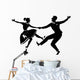 Rock and roll dancing silhouette Wall Decal