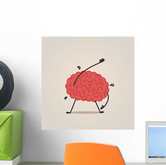 fitness brain Wall Decal