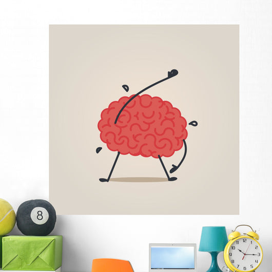 fitness brain Wall Decal