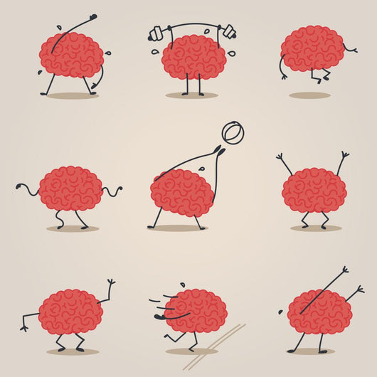 Brain character Wall Decal