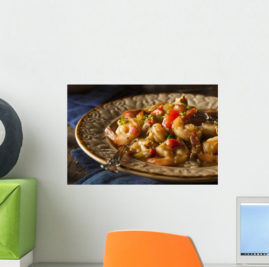 Homemade Shrimp and Sausage Cajun Gumbo Wall Decal