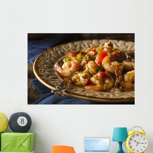 Homemade Shrimp and Sausage Cajun Gumbo Wall Decal