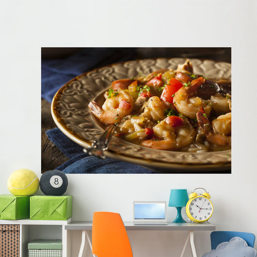 Homemade Shrimp and Sausage Cajun Gumbo Wall Decal