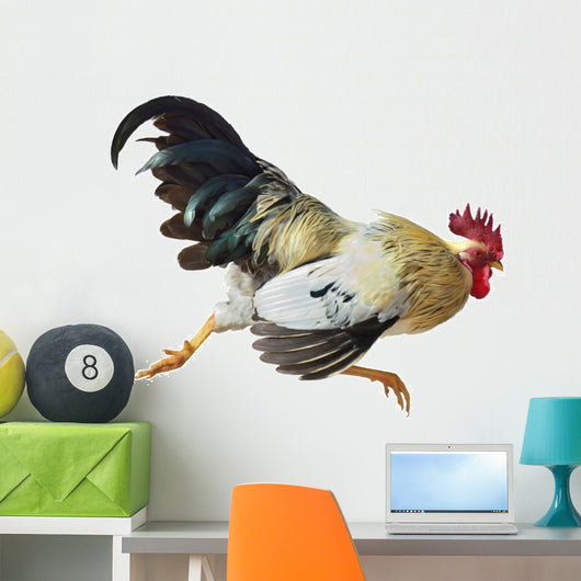 Running Rooster Wall Decal