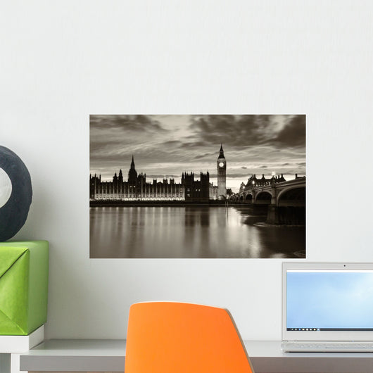 Monochrome Big Ben London Wall Decal