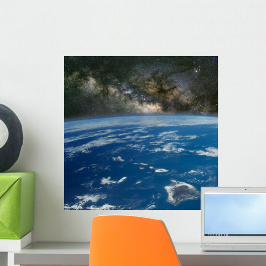 Hawaii under the Milky Way. Wall Decal
